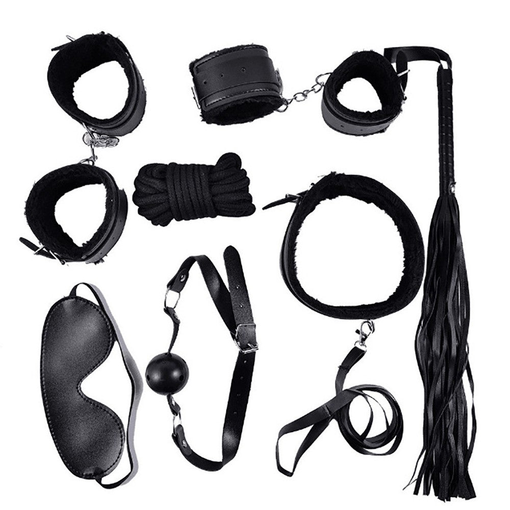 Set complet de bondage BDSM, Negru